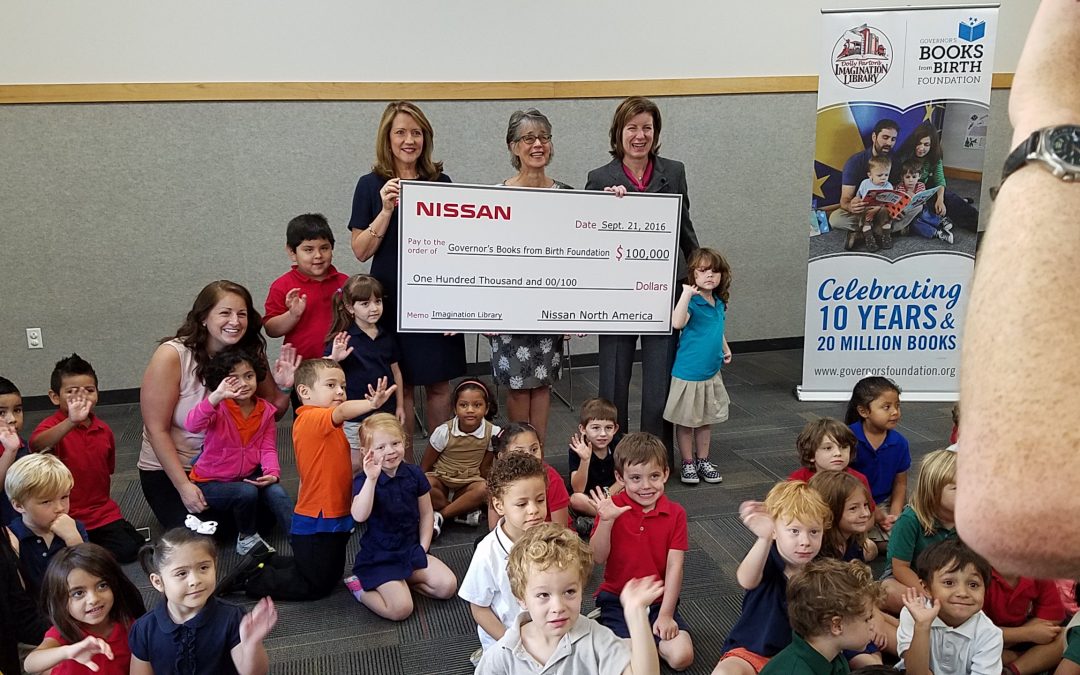 Nissan Awards $100,000 to Governor’s Books from Birth Foundation for Tennessee’s Imagination Library