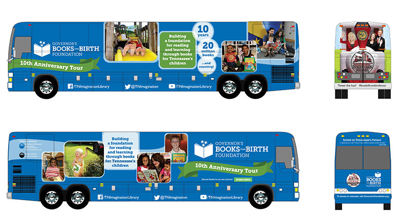 GOVERNOR’S BOOKS FROM BIRTH CELEBRATES 10TH ANNIVERSARY WITH MONTH LONG STATEWIDE BUS TOUR
