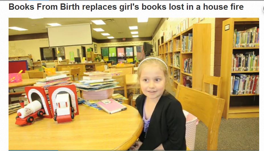 Rutherford County Imagination Library and Governor’s Books from Birth replace books lost in a house fire