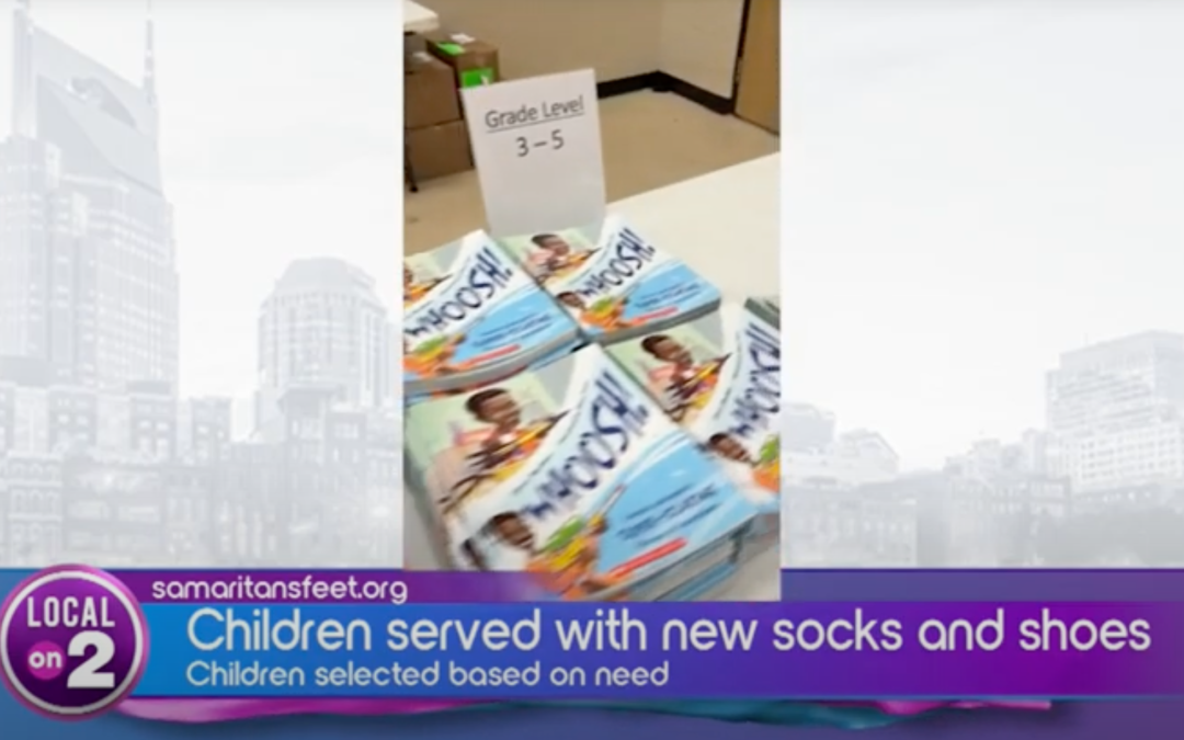 GELF donates books to cityCURRENT’s annual Samaritan’s Feet Shoe Distribution